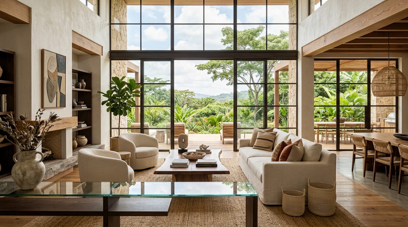 A sunlit, elegant living room, representing the stability and dignity of a lasting home